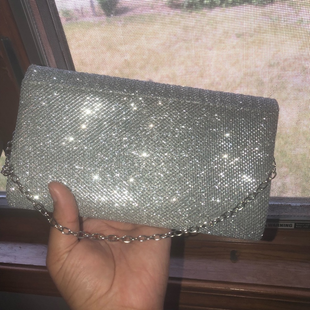 A sparkly purse